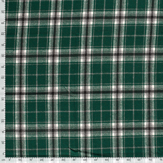 Jacquard tissu Carreaux Vert foncé