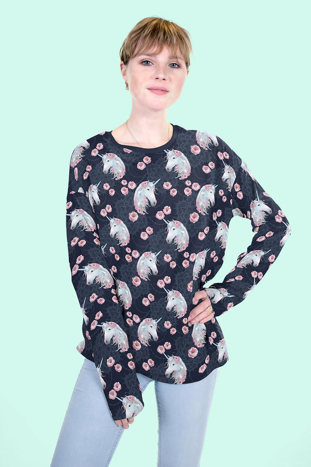 French Terry fabric Navy matte 