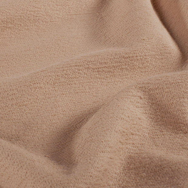 Terry Crepé tela Unicolor Nude