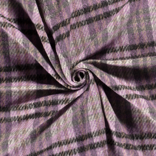Jacquard tela Lavanda cepillado 