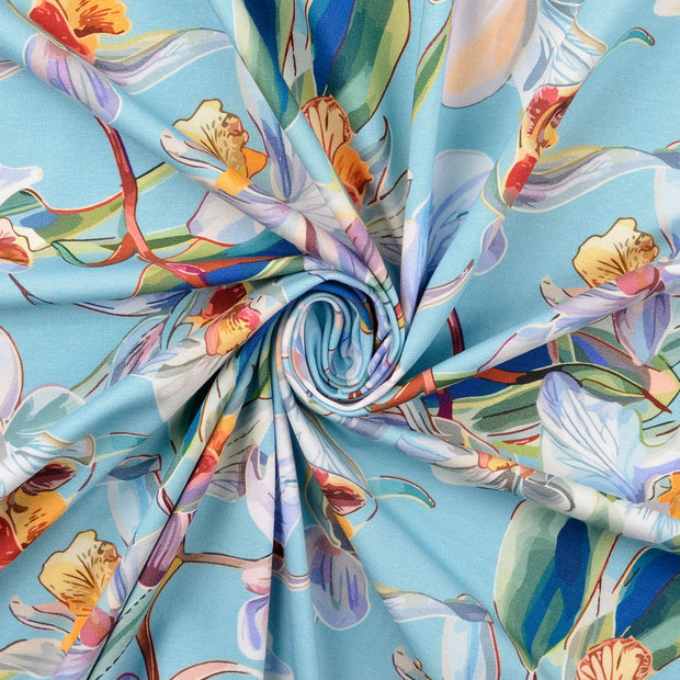 Cotton Jersey fabric Baby Blue 