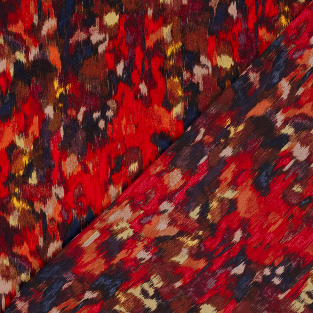 Satin Velvet fabrik Abstrakt bedruckt 