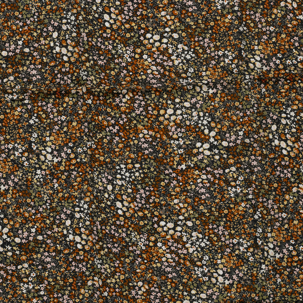 Viscosa Poplin tela Azul marino 