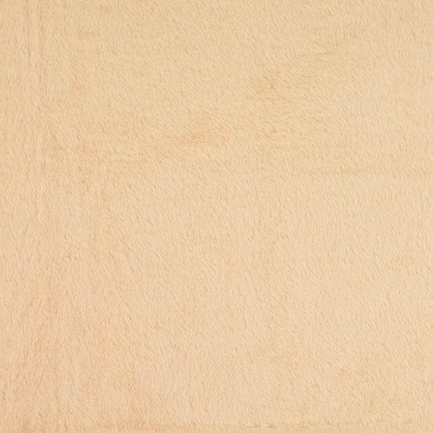 Fake Fur fabric Unicolour Nude