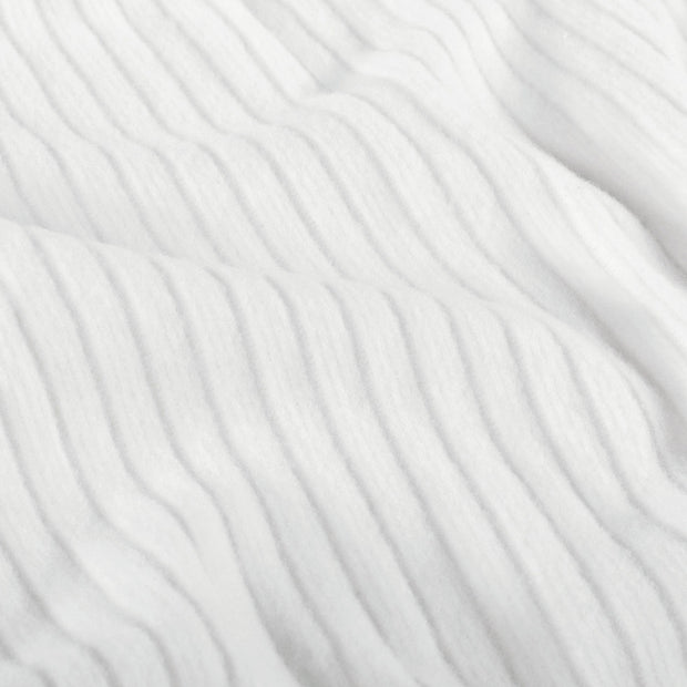 Poly Viscose Jerséis tela Unicolor Blanco roto