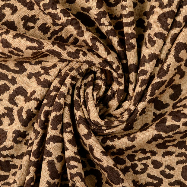 Heavy Knit fabric Brown 