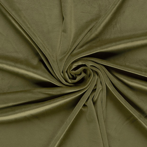 Supersoft Velvet tissu Vert kaki 
