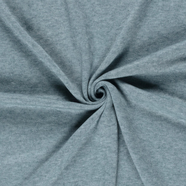 Heavy Knit fabric Indigo brushed 