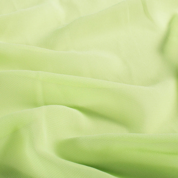 Chiffon fabrik Uni Lime Grün