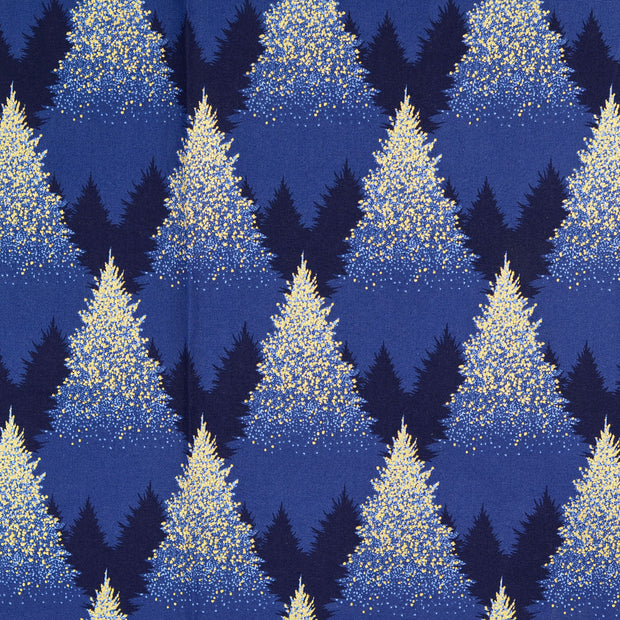 fabric Trees Navy