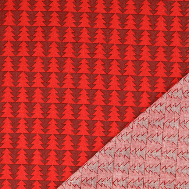  tela Rojo estampado 
