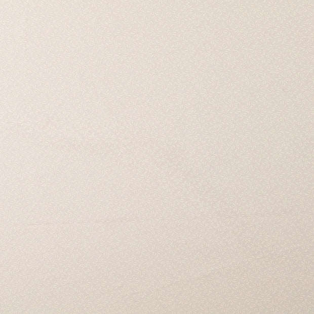 Cotton Poplin fabric Flowers White