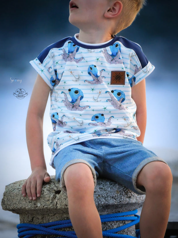 Katoen Jersey stof Abstract 