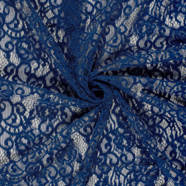 Chenille tissu Indigo 