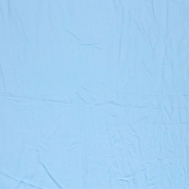 Crepe fabric Baby Blue semi-transparent 