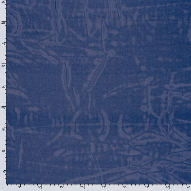 Chiffon fabric Unicolour Cobalt