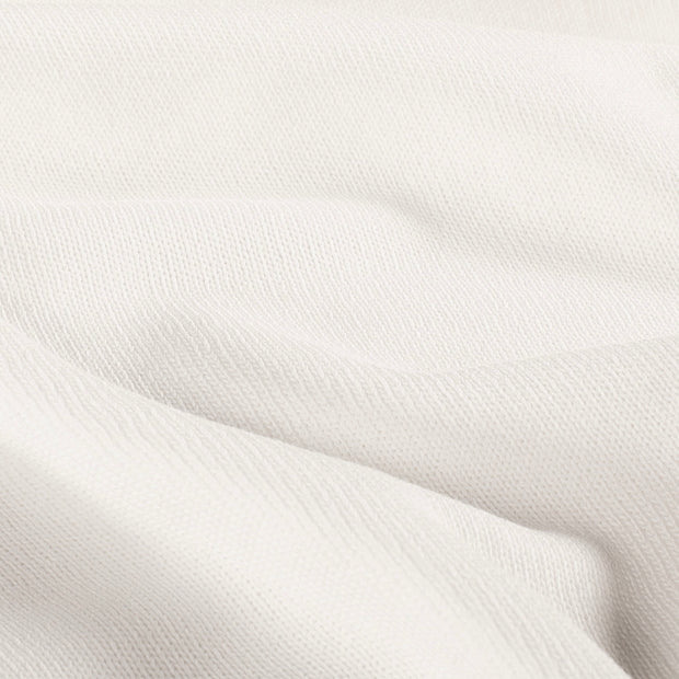 Heavy Knit tela Unicolor Blanco roto