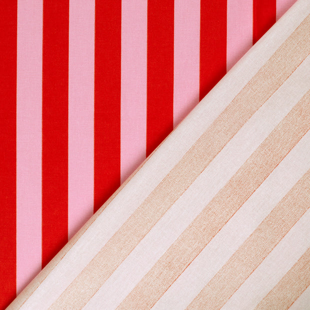 Panama fabric Stripes digital printed 