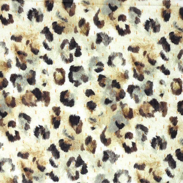 Chiffon fabric Brown semi-transparent 