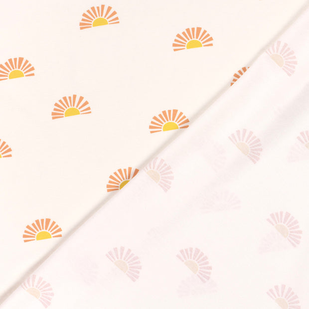 Cotton Jersey fabric Suns printed 