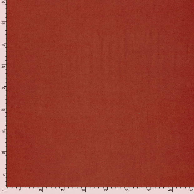 Viscose Nylon Twill fabric Unicolour Brique