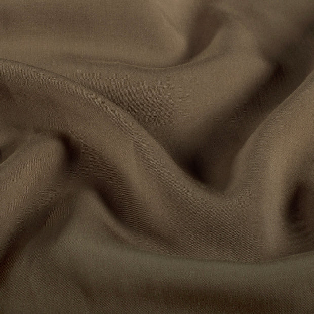 Viscose Poplin fabric Unicolour Taupe Grey