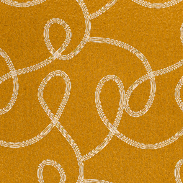 Satin Jacquard fabrik Ocker leicht glänzend 
