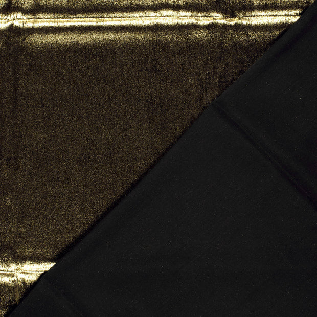 Satin fabric Unicolour foiled 