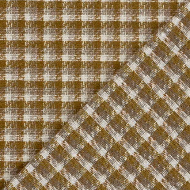 Jacquard stof Ruiten brushed 