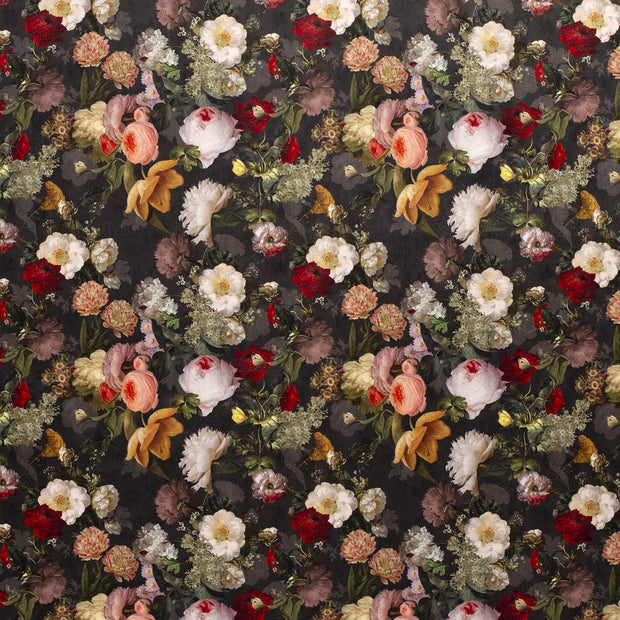 Velours tissu Noir mat 