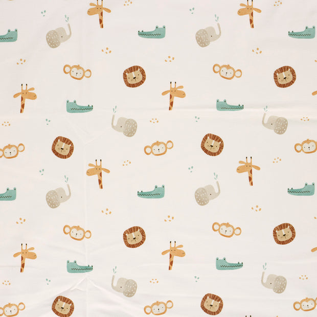 French Terry GOTS organic fabric Off White matte 