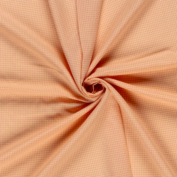 Cotton Poplin fabric Light Pink Seersucker 