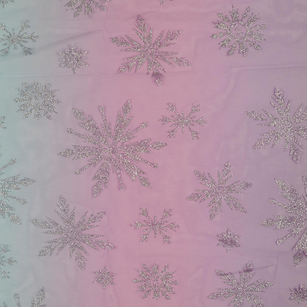 Malla tela Copos de nieve Multicolor