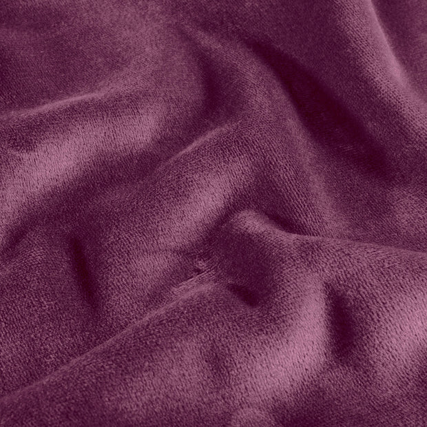 Fluweel stof Effen Aubergine