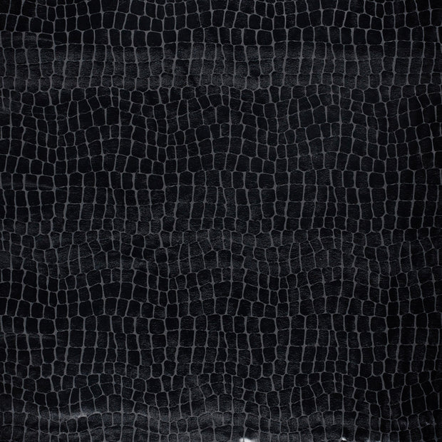 Lamé fabric Black foiled 