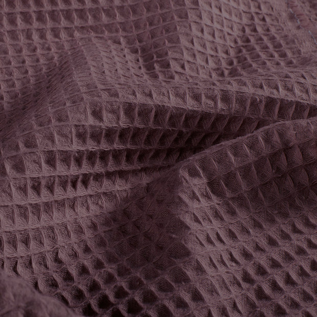 Piqué tipo gofre tela Unicolor Mauve