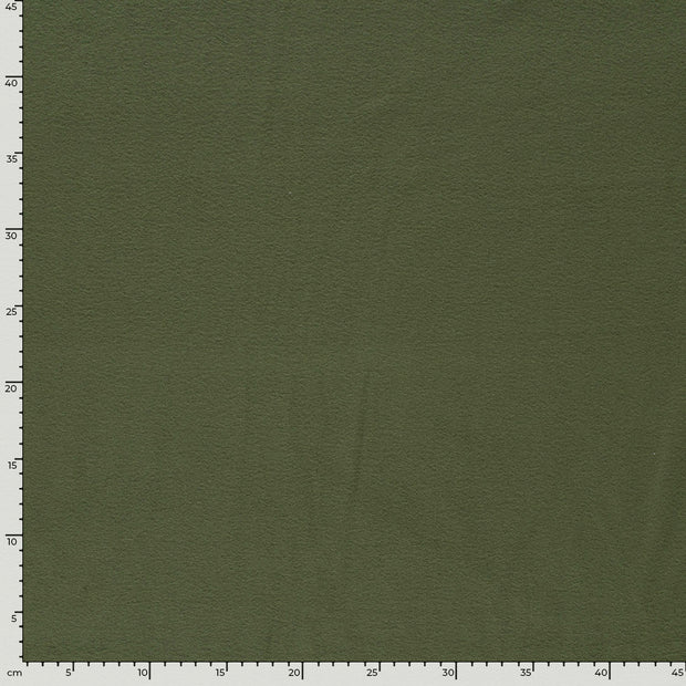 Microfleece fabric Unicolour Khaki Green