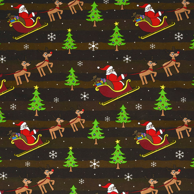 French Terry fabric Brown matte 