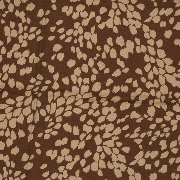 Viscose Nylon Crepe tissu Marron 