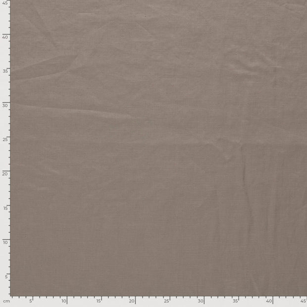 Leinen fabrik Uni Taupe Grau