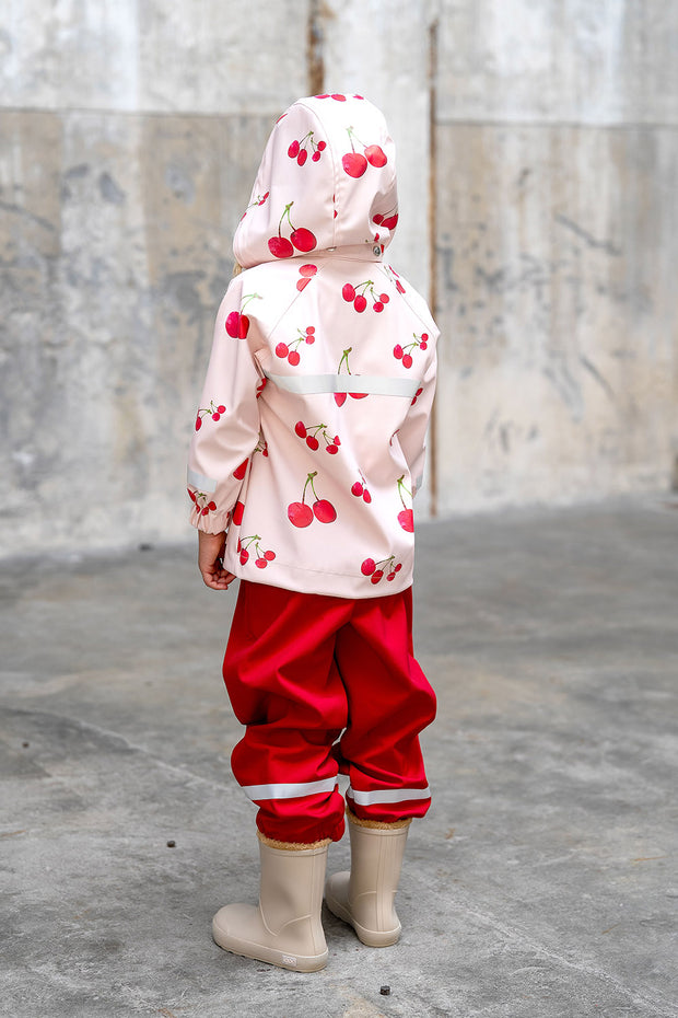 Aqua Protect (imperméable) tissu cerises imprimé numérique 