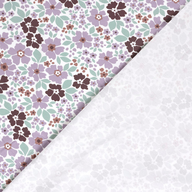 Jersey fabric Flowers printed 