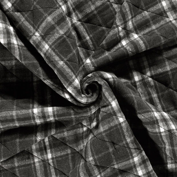 Jacquard tissu Gris foncé matelassée 