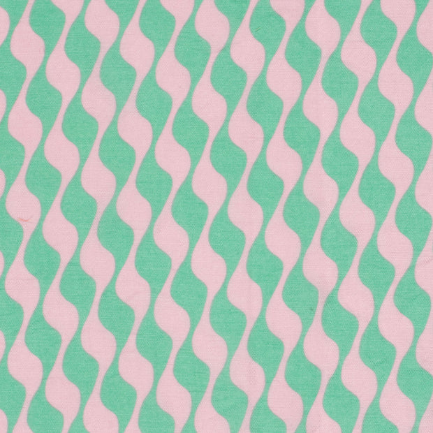Viscosa Nylon Twill tela Abstracto Petróleo