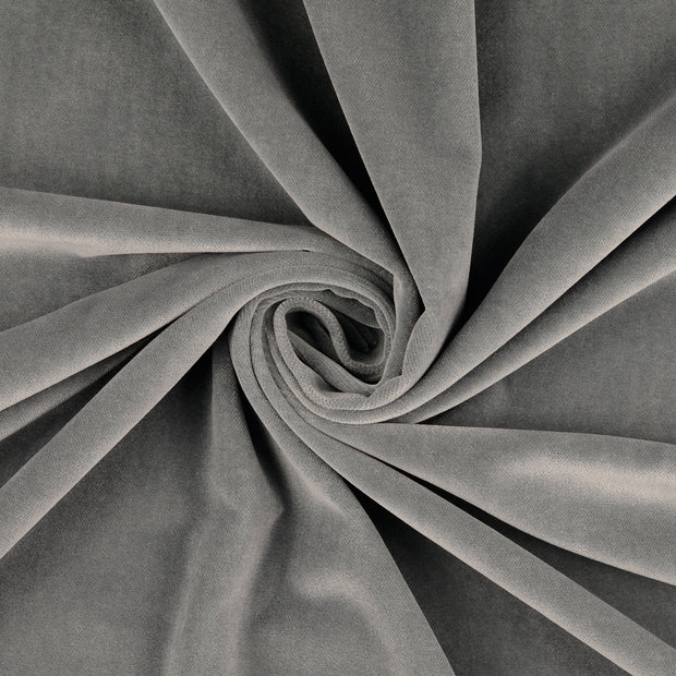 Velours tissu Gris 