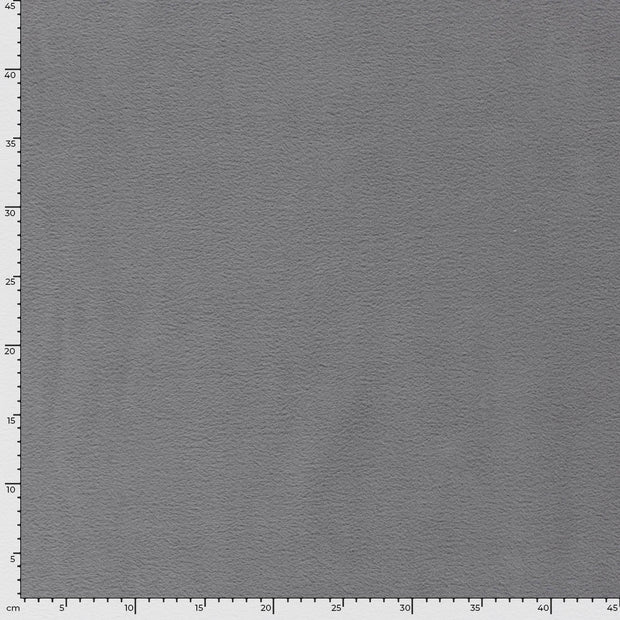 Polar Fleece tela Unicolor Gris oscuro
