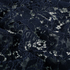 Lace Flowers Navy