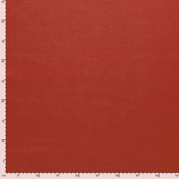 Woven Viscose Linen fabric Unicolour Dark Red