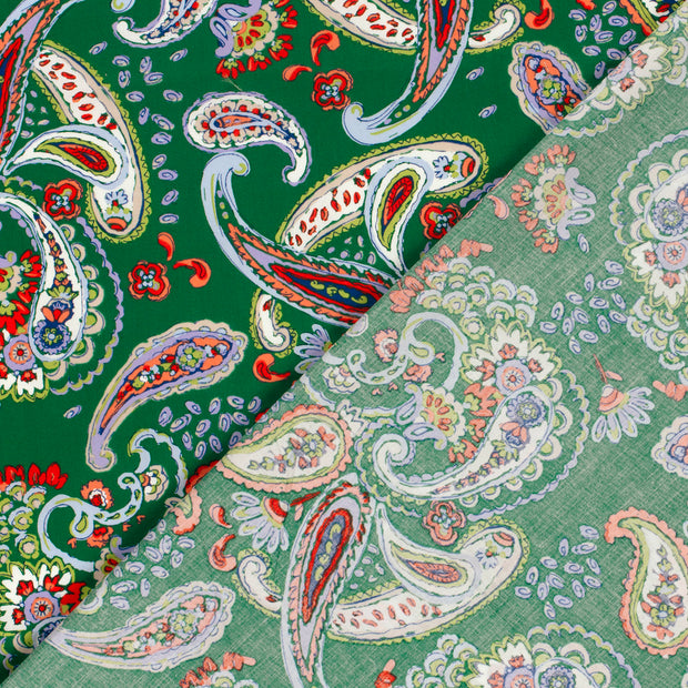 Cotton Satin fabric Abstract printed 