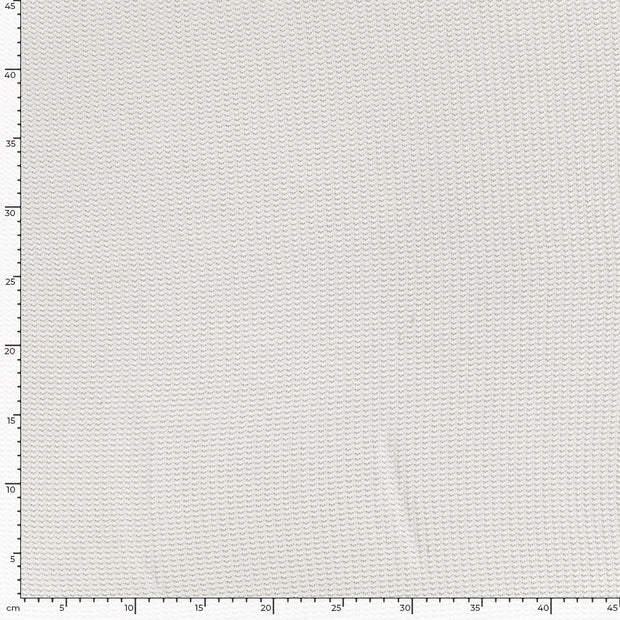 Heavy Knit fabric Cable Off White